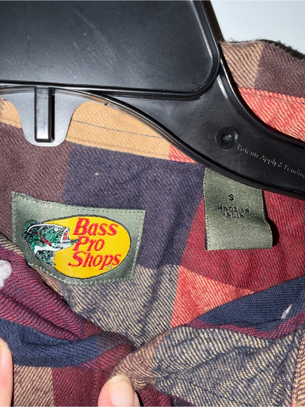 Bass Pro Shops Plaid Flannel Sweater in Burgundy, Navy, Brown